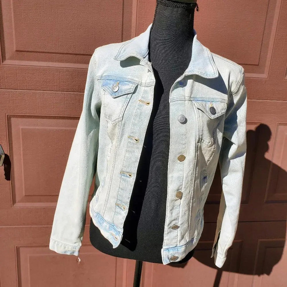 Time and Tru Women's Stretch Denim Jacket Size Small 4-6 - Picture 8 of 15